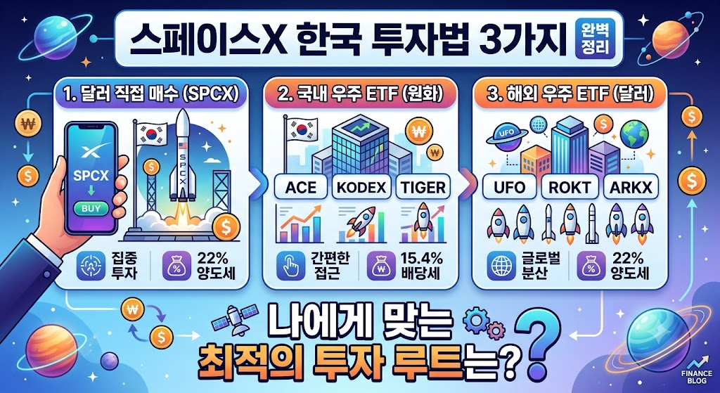 스페이스X 주식 한국에서 살 수 있나요? 2026년 투자 루트 3가지 비교 썸네일